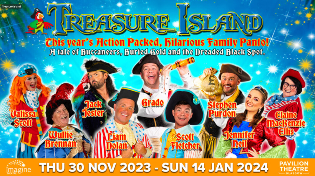See Treasure Island at The Pavilion Theatre, Glasgow this Christmas!